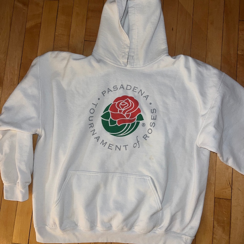 Rose Bowl White Hoodie